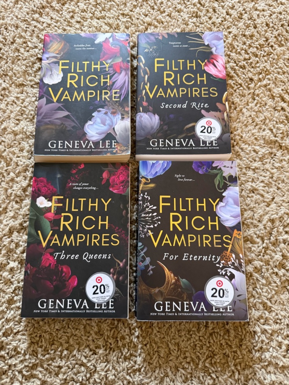 Filthy Rich Vampires Book Series by Geneva Lee (4 Books)